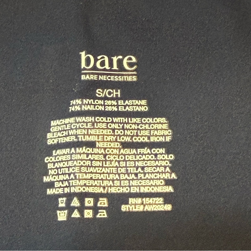 Bare Necessities Women's Small S Low Impact Criss Cross Legging Dark Iris - Picture 6 of 10